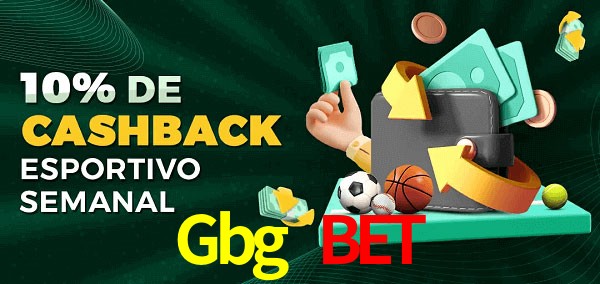 10% de bônus de cashback na Gbg Bet